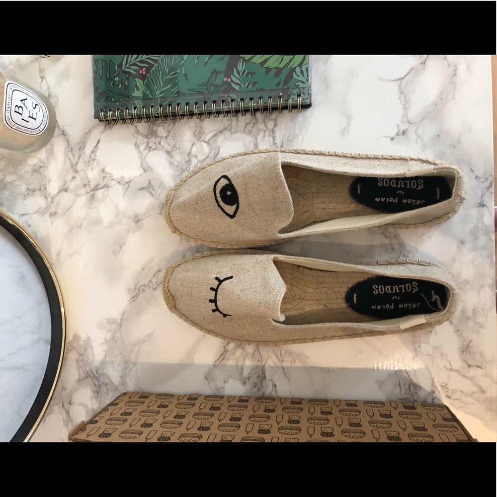 SOLD Eyes Soludos espadrilles Jason Polan sand